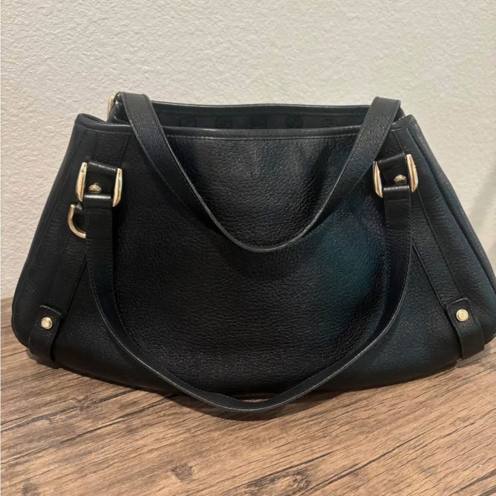 Gucci Black Leather Top-Handle Shoulder Bag - Picture 4 of 10